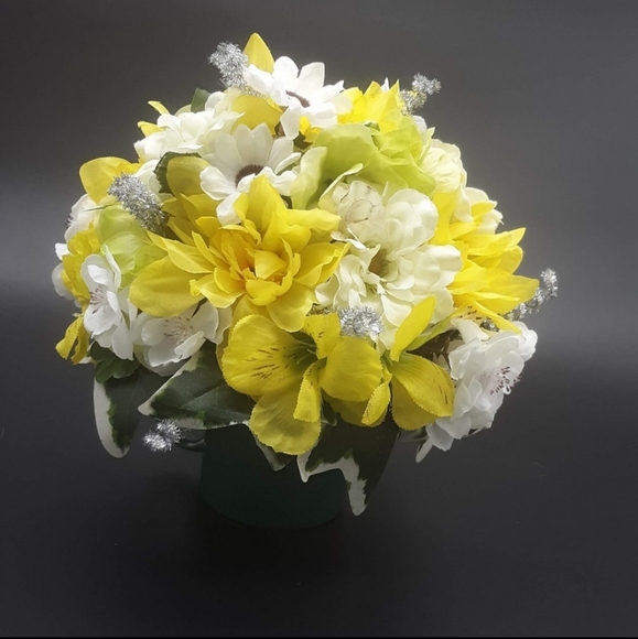 Green Mug Floral Arrangement - Picture 14 of 15